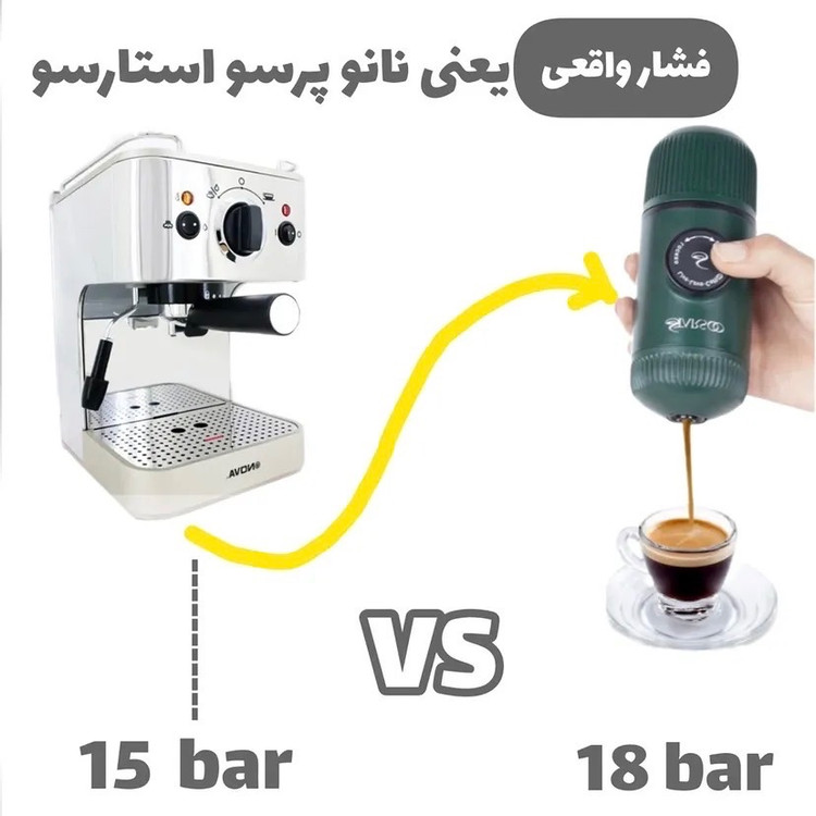 اسپرسوساز سفری نانو اسپرسو استارسو (تک کاره و دو کاره کپسولی)(با 12 ماه گارانتی شرکتی)
