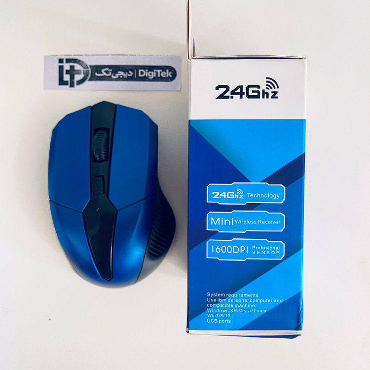 موس وایرلس W220A خوشدست با کلید DPI و اتصال 2.4GHz