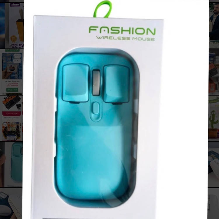 موس بیسیم شارژی Fashion مدل 5D طرح Keycap و وایرلس 2.4Ghz