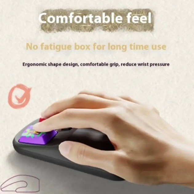 موس بیسیم شارژی Fashion مدل 5D طرح Keycap و وایرلس 2.4Ghz