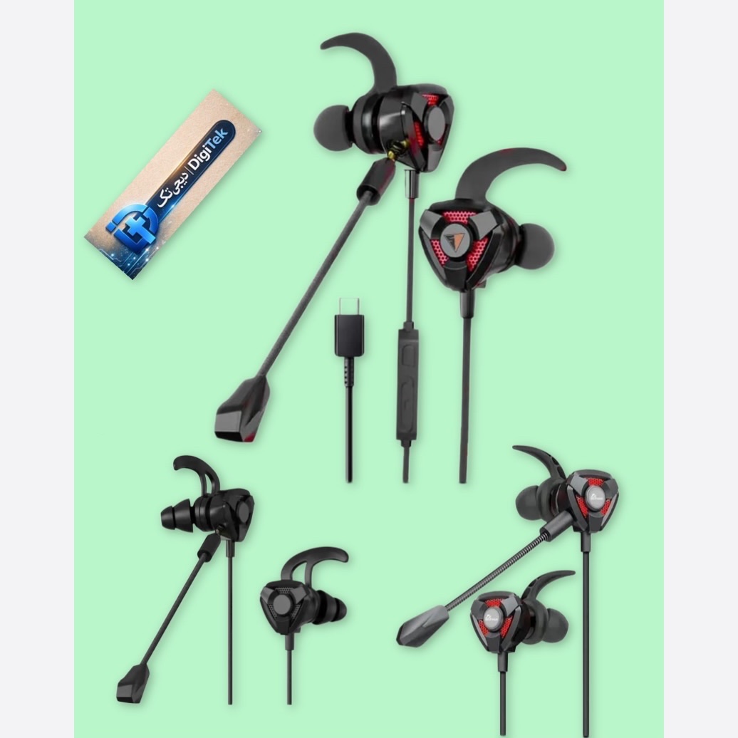 هندزفری گیمینگ موبایل FG10 ،صدای HiFi، تفکیک صدای عالی، میکروفون ماژولار حرفه ای