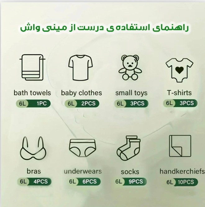 مینی واش تاشو مدل MLSC-01 ظرفیت ۹ لیتر